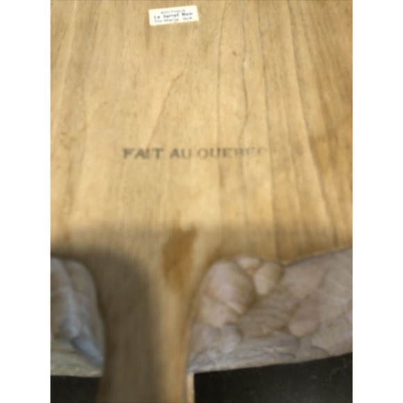 Canadian Maple Leaf Bowl Canary Wood Fait au Quebec  Boutique Le Jarret Noir 16\